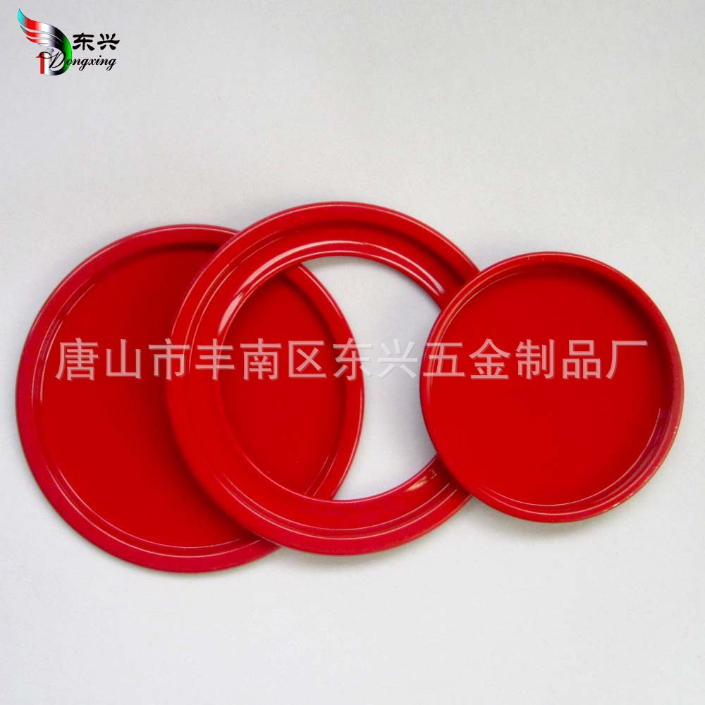 83mmPVC桶马口铁盖塑料透明桶盖子 透明PVC桶专用马口铁盖