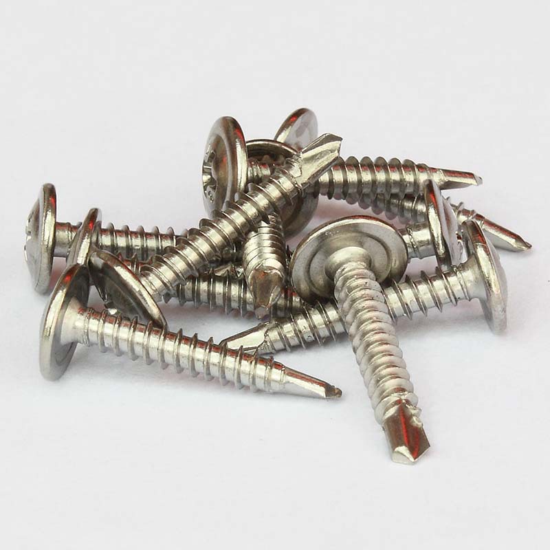 艺进牌410不锈钢圆头钻尾燕尾自攻螺丝螺钉M4.2系列防锈处理