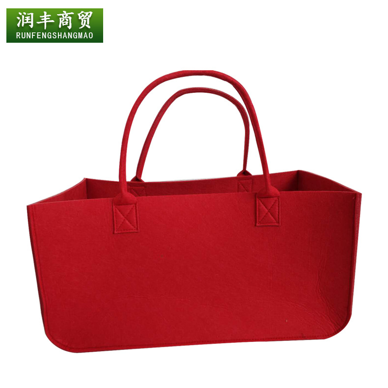 厂家批发多功能毛毡收纳袋收纳包 大容量便携手提可加印logo