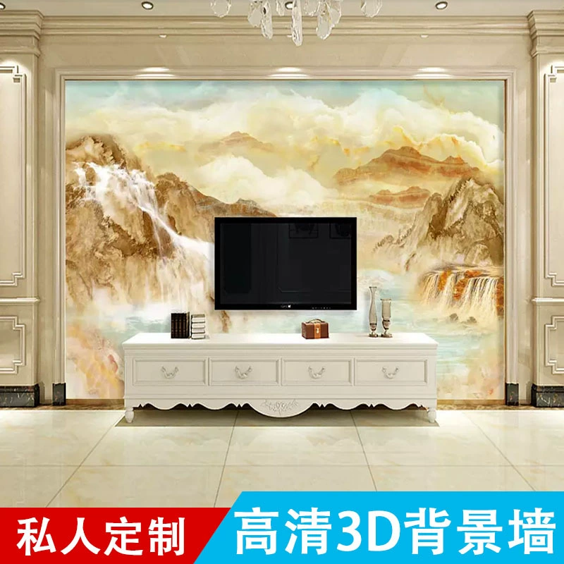 Плита из бамбука и древесной волокни, 3d5d рельефная печать фоновая живопись, фон стена для гостиной с диваном