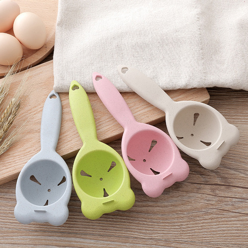 Baoxuan new wheat straw egg white separator egg yolk egg liquid egg filter kitchen plastic gadgets