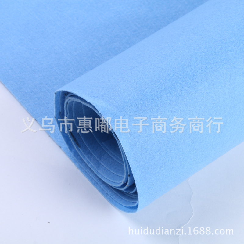 厂家直销欧标环保无纺布手工艺品diy彩色不织布戟绒毛毡布批发