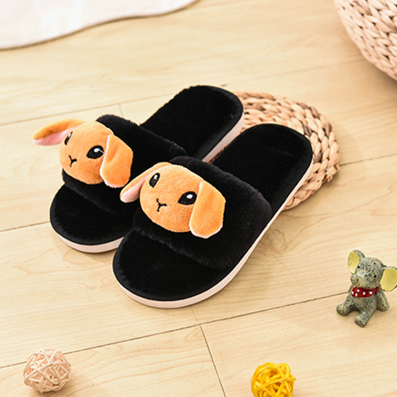 autumn children s cotton cartoon plush warm slippers  NSPE9982