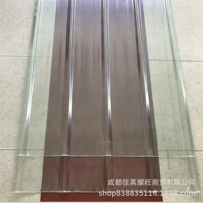 厂家定制 透明FRP玻璃钢采光瓦  大棚防腐树脂纤维板|ru