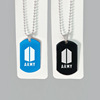 BT surrounding Army logo titanium steel necklace stainless steel shield pendant necklace necklace dual -color manufacturer direct sales
