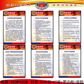 新款安全生产管理制度 四个能力建设挂图 微型消防站制度牌标识牌