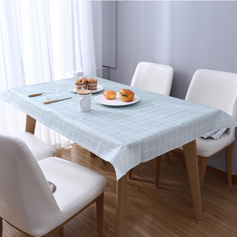 Nordic tablecloth household table cloth tea several cloth PVC cover table pad waterproof anti-steel freewilt plastic