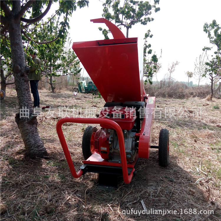柴油移动式树枝粉碎机 188汽油枝条打碎机 水冷柴油打碎机26