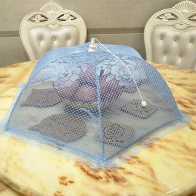 可折叠餐桌罩食物罩长方形圆形饭菜罩盖菜罩饭菜罩加大号菜伞|ru