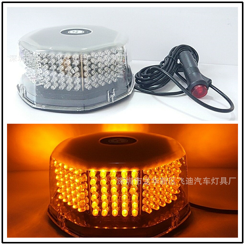 12V bread light ceiling flash light 240LED roof light engineering car light octagonal ceiling light strobe light 01020