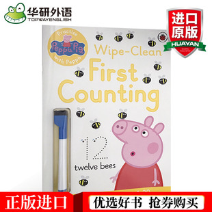 �ۼt�iС�ÌW���W Ӣ��ԭ��� Peppa Pig Wipe-Clean First Count
