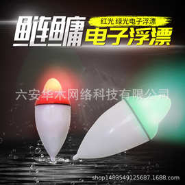 常亮\咬钩亮\咬钩变色夜光漂电子漂大肚漂鲢鳙钓组抛竿夜钓浮漂子