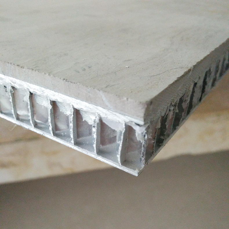 大理石面蜂窝铝单板 厂家生产高端台面石材铝蜂窝复合板按需定制