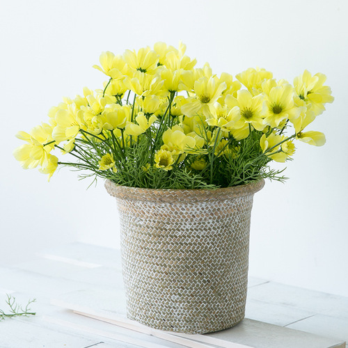 6 heads of artificial flowers, Persian chrysanthemum, cosmos, baby's breath and chrysanthemum silk flower dry flower fake flower decoration wedding celebration factory wholesale 
