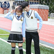 秋季新款英伦学院风中学学生校服毕业班服情侣套装批发