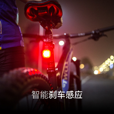 厂家直销新款USB充电自行车尾灯LED警示灯自行车配件骑行装备批发