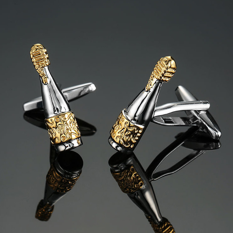 17g Weight Cufflinks Classification 1 Pair Quantity Anniversary, Business Occasion Copper Material Leaf, Flower Pattern Unisex Gender Plating Design Simple Style Style 1 Pair Simple Style Leaf Flower Copper Plating Unisex Cufflinks 12