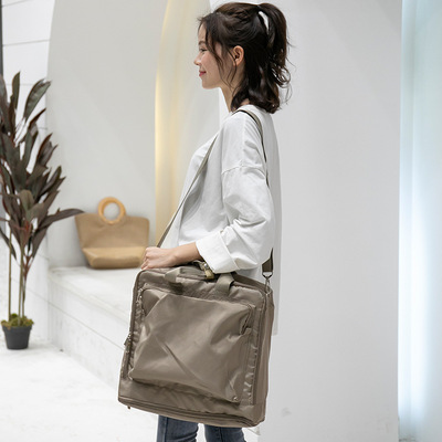 韩版创意款旅行收纳袋手提大号行李包简约风牛津布杂物收纳袋批发|ms