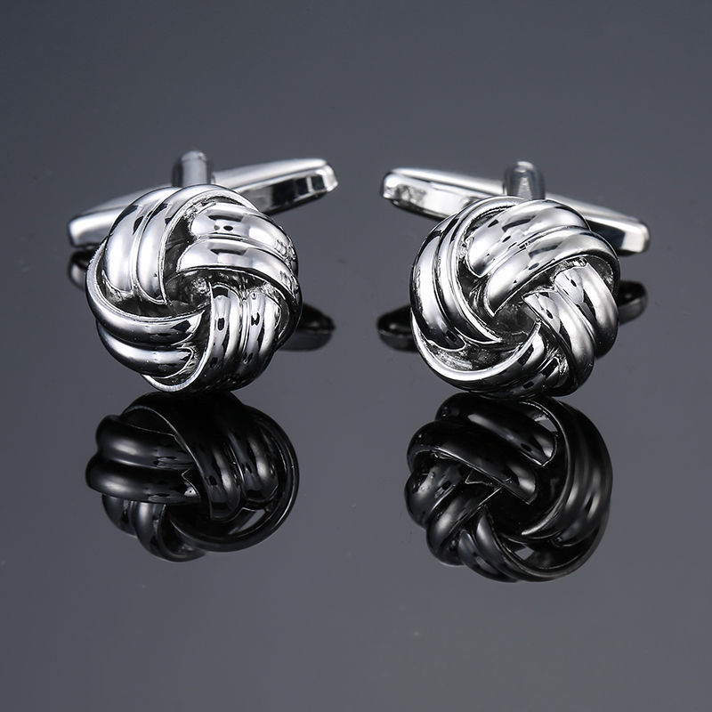 Simple Style Solid Color Copper Plating Unisex Cufflinks 1 Pair display picture 3