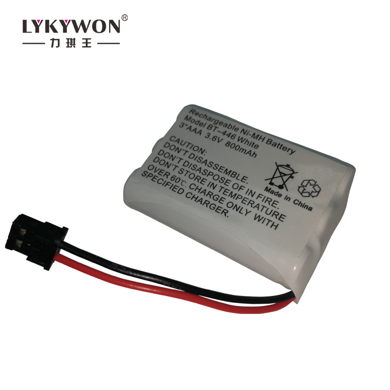 3.6V无绳电话电池UNIBT-446 800MAH子母机组镍氢电池可充电电池