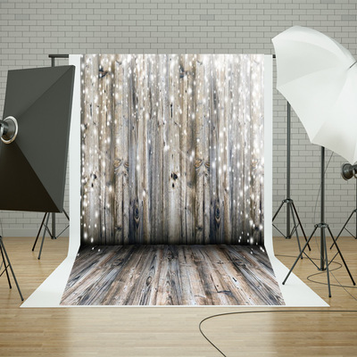 廠家新款亞馬遜兒童拍攝攝影背景布聖誕節日布置木板3D外貿出口