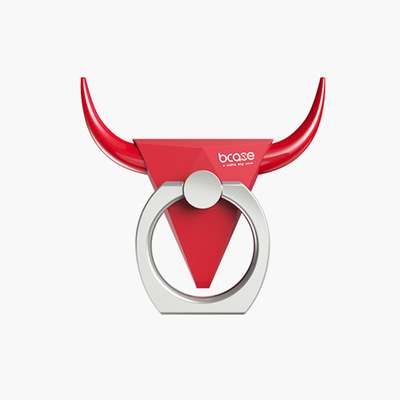 公牛手機平板懶人金屬指環支架蘋果7粘貼式卡扣創意通用三色可選