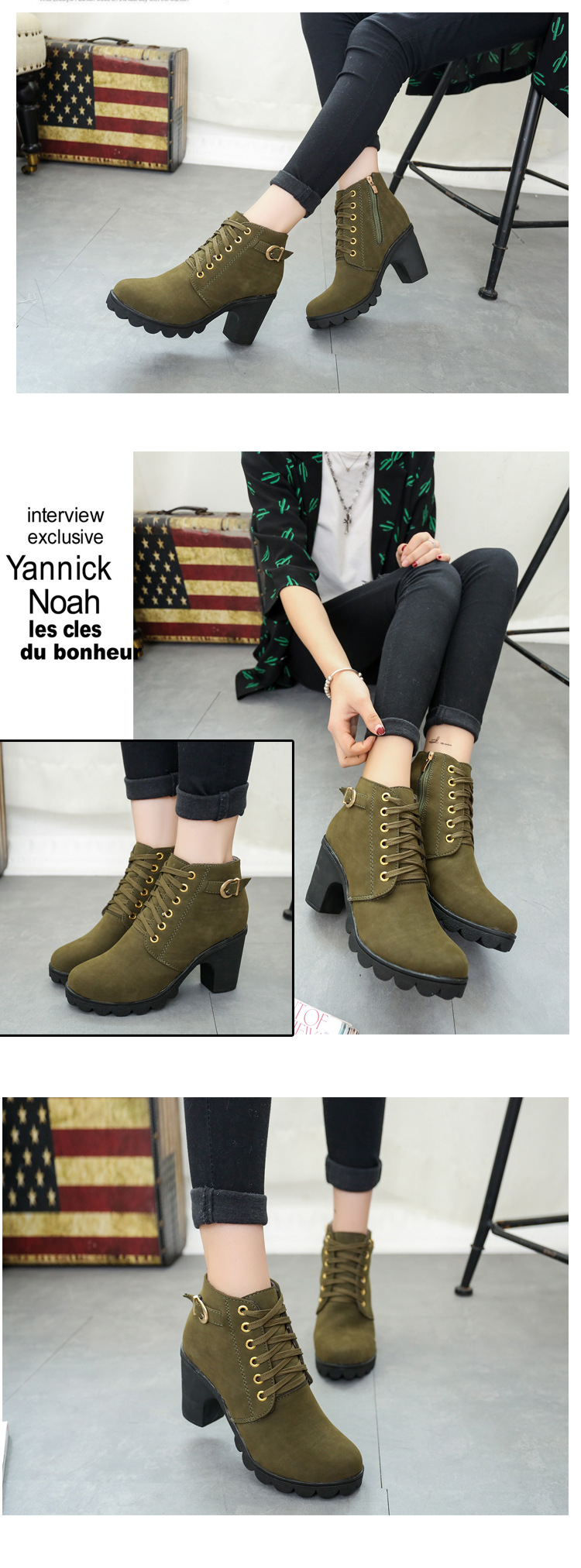 Bottes femme en Tissu - Ref 3355542 Image 14