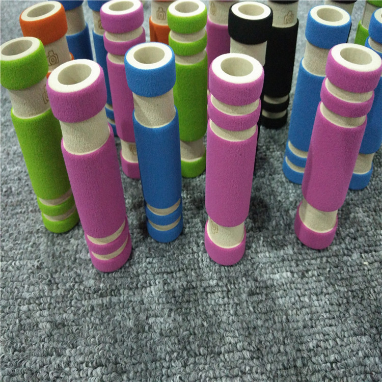 源头厂家批发NBR自拍杆手把套发泡握把 彩色EVA迷你自拍杆套管