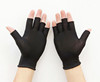 Black nylon pack suitable for men and women, thin gloves, fingerless