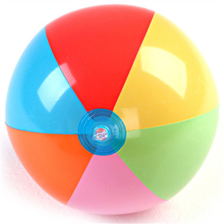 儿童沙滩球充气球宝宝早教小水球成人户外折叠游泳水上玩具戏水球