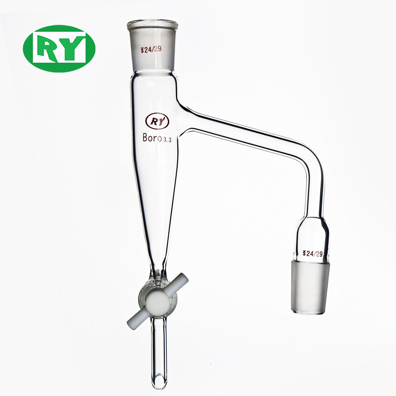 上海禾汽实力厂家 高硼硅3.3 四氟节门 水分离器标准磨口玻璃仪器