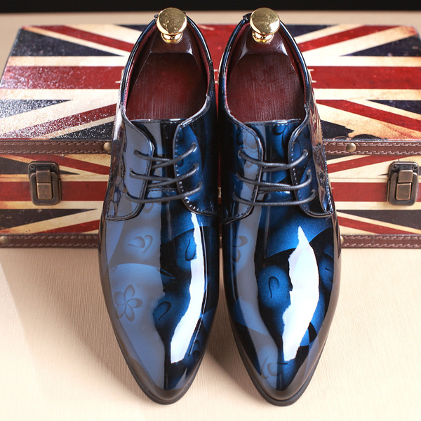 English Gentleman and Groom Derby Wedding Shoes Business Dress Pointed Leather Shoes Casual Shoes Men's Shoes Large Size