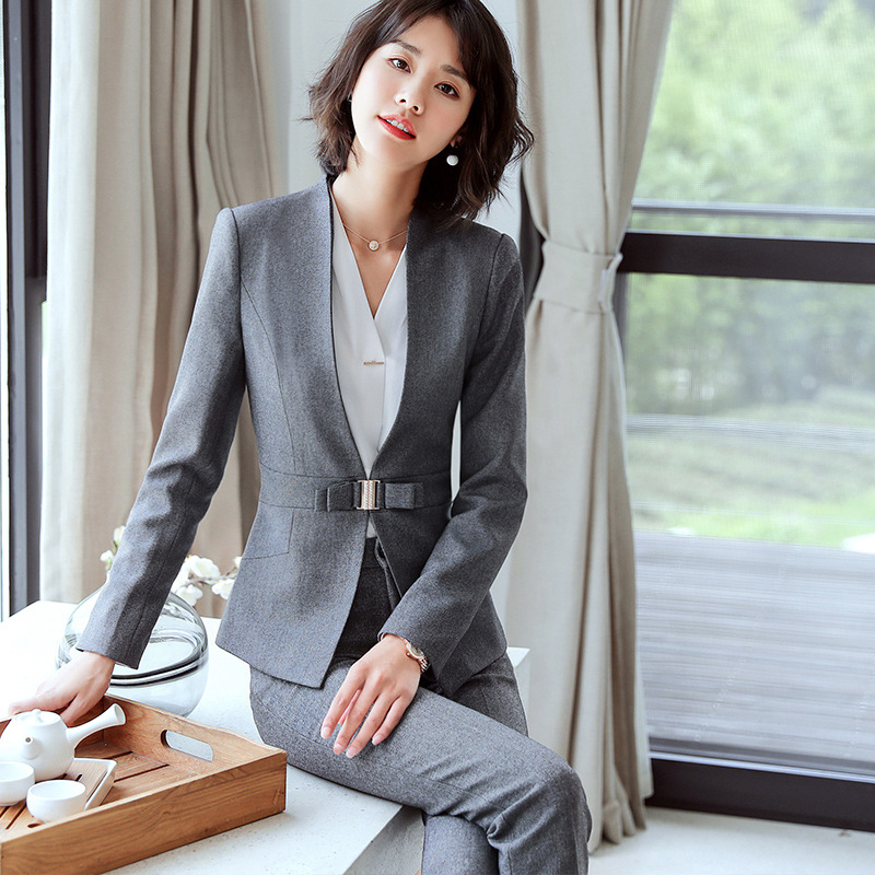 YR6012职业装套装女时尚气质正装女面试大学生工作服女/一件代发-阿里巴巴
