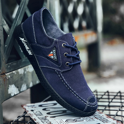 2018 new pattern canvas shoe soft sole Low Casual shoes A pedal Deodorant ventilation Old Beijing cloth shoes shoes