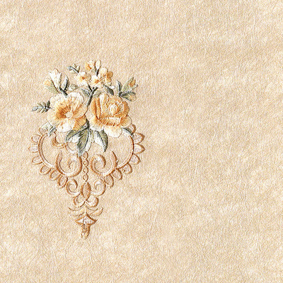 高檔蠶絲繡花牆布 歐式牆紙電視背景牆紙 別墅排屋刺繡無縫壁布