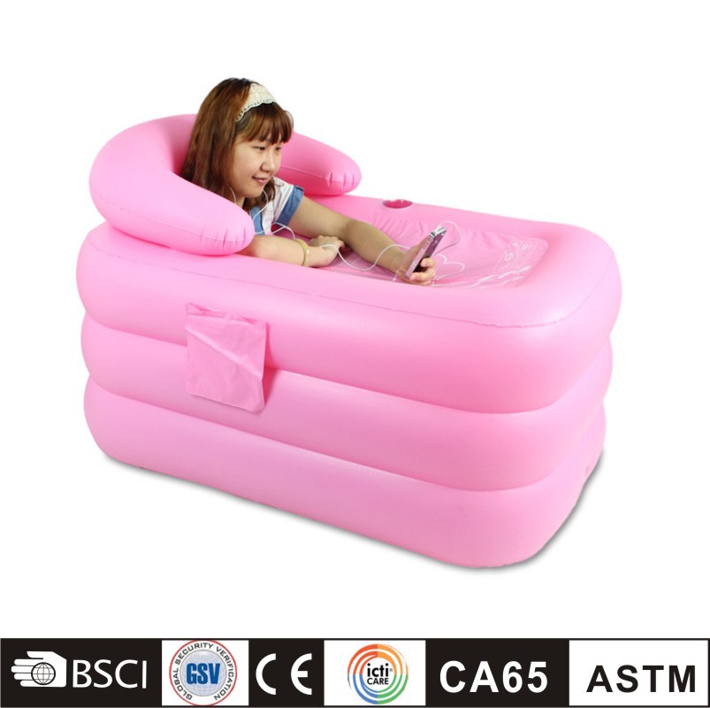 厂家来样定制过6p环保PVC充气成人浴池