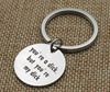 You`re a dick, but you`re my di stainless steel keychain creative silent love jewelry