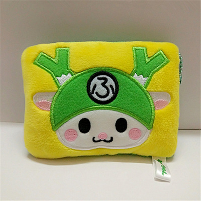 Cartoon Plush Toys Zero purse key case Coin bag Plush Manufactor customized logo