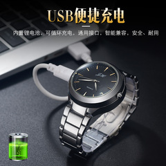 Factory Direct Selling Multifunction Watch Lighter Metal USB Charger Lighter Personalized Creative Advertising Gift Cross