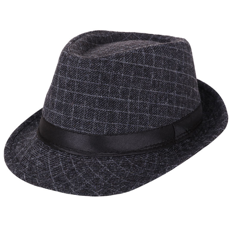 Pequeño bombín sombrero Otoño e Invierno Nuevo estilo coreano ocio al aire libre cálido sombrero de Jazz de mediana edad y ancianos sombrero de moda británica entrega de una pieza