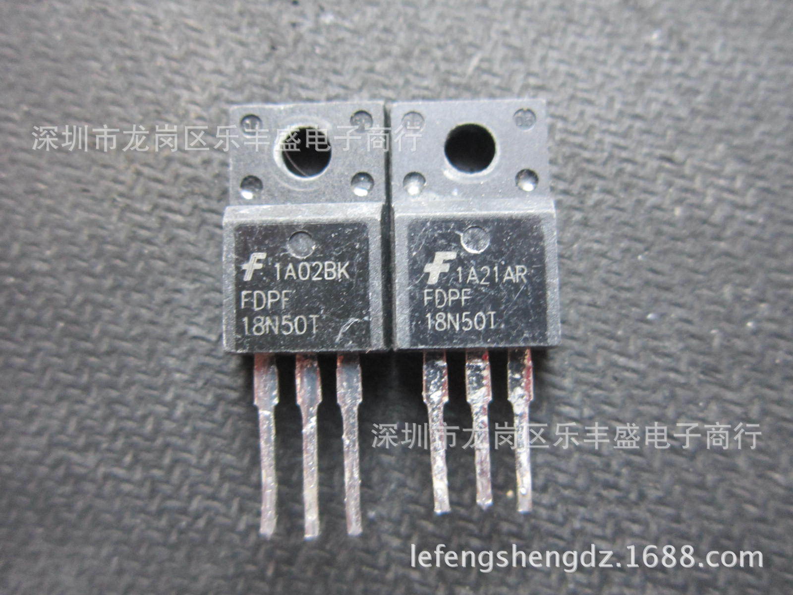 FDPF18N50T  拆机 TO-220F 飞兆半导体 500V N通道MOSFET