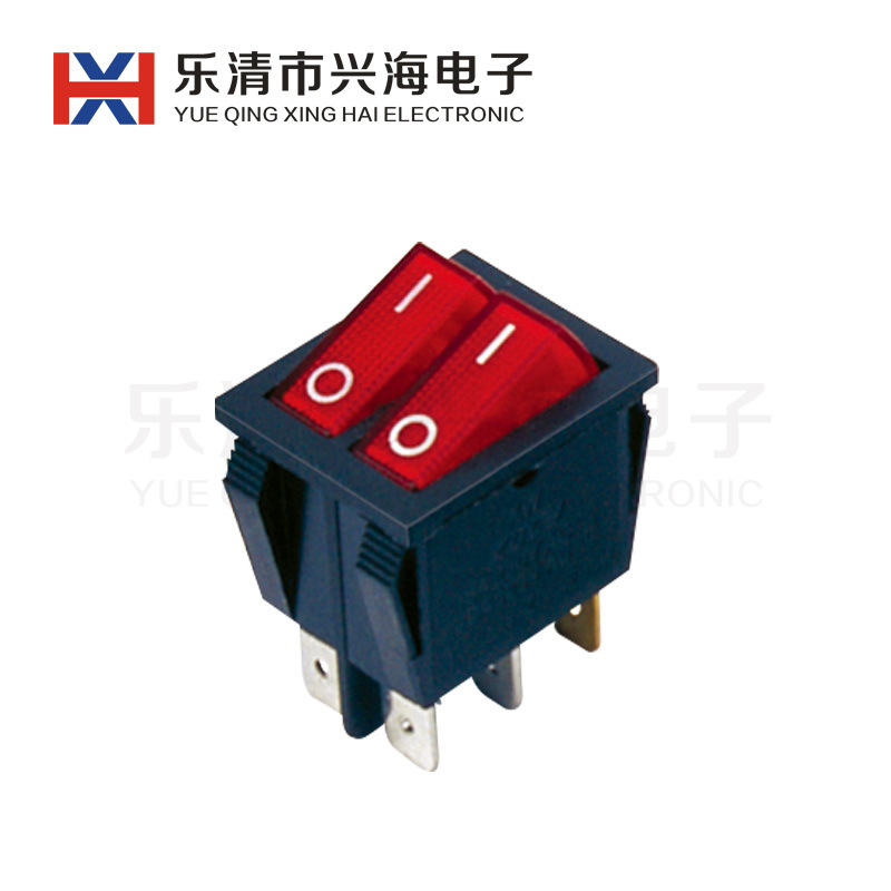 供应船型开关 防水 圆形 椭圆形 带灯翘板开关 多档按钮开关1