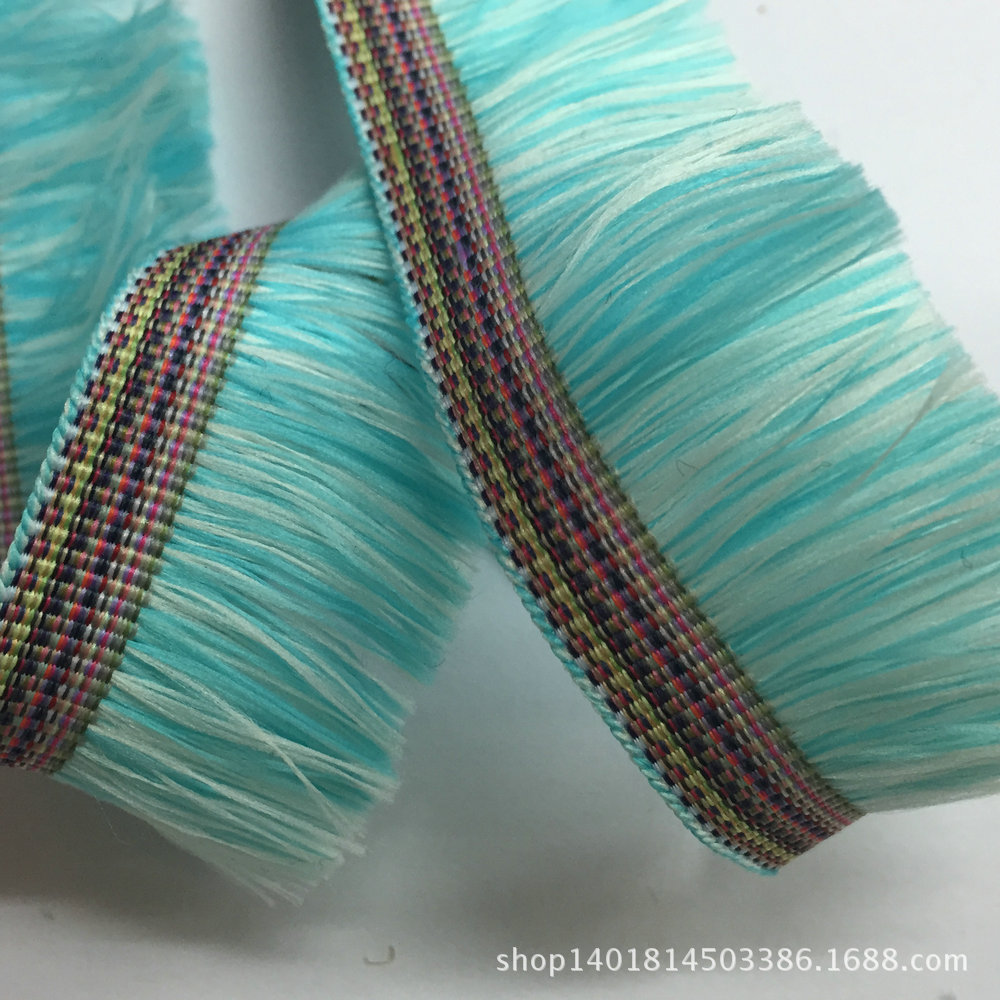 （腾来）新款上市 30MM牛仔提花织带 须须织带 规格可定