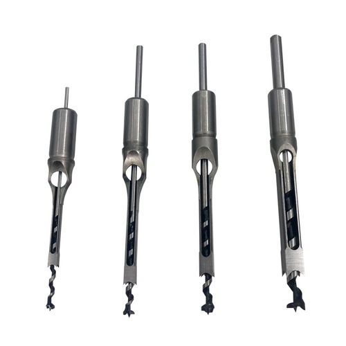 Woodworking square hole drill, square tenon drill, tenon chisel, woodworking mortise opening, square deep hole drill bit, reaming drill bit