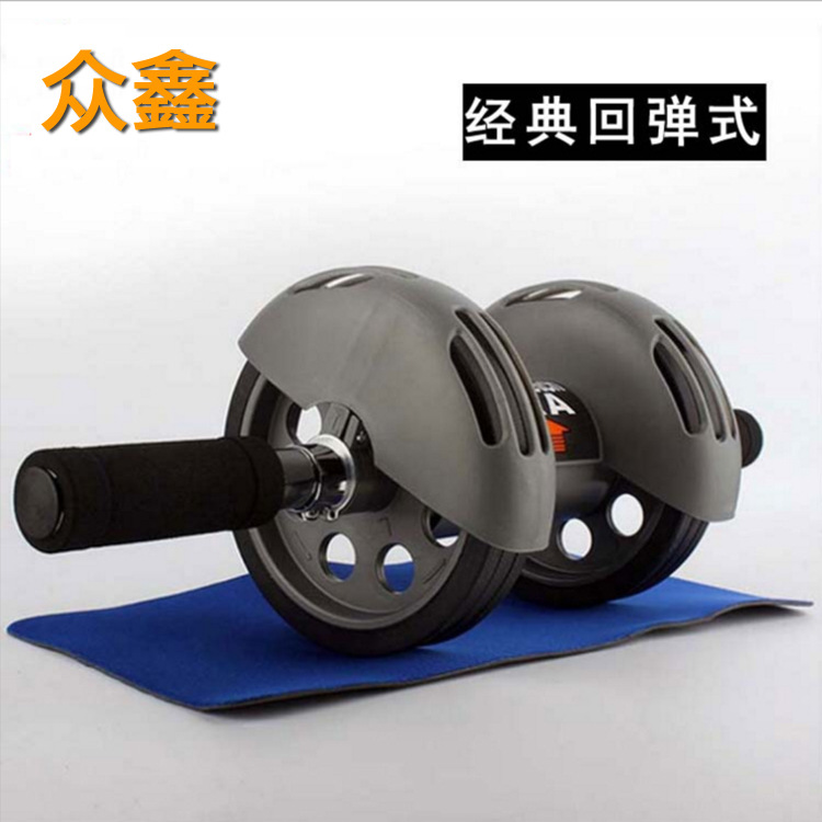 Manufactor Direct selling Two wheels Healthy abdomen round Two Ab Wheel AAA AB Bodybuilding equipment household Fitness equipment wholesale