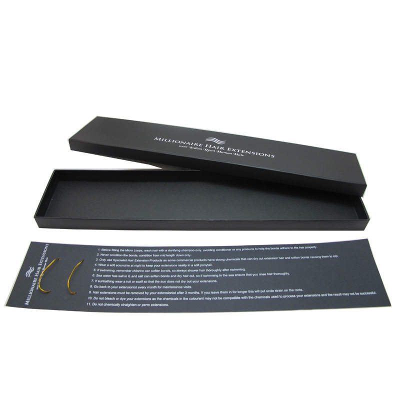 做开窗盒假发包装盒 挂钩透明PVC真人假发盒 挂钩假发折叠纸盒