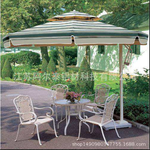 供应户外用品铝材铝合金配件 户外休闲铸铝桌椅 室外铝合金