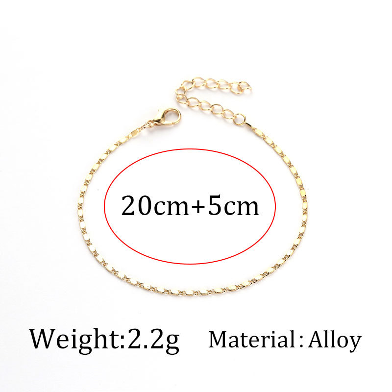 Simple Ultra-fine Beach Anklet Wholesale display picture 2