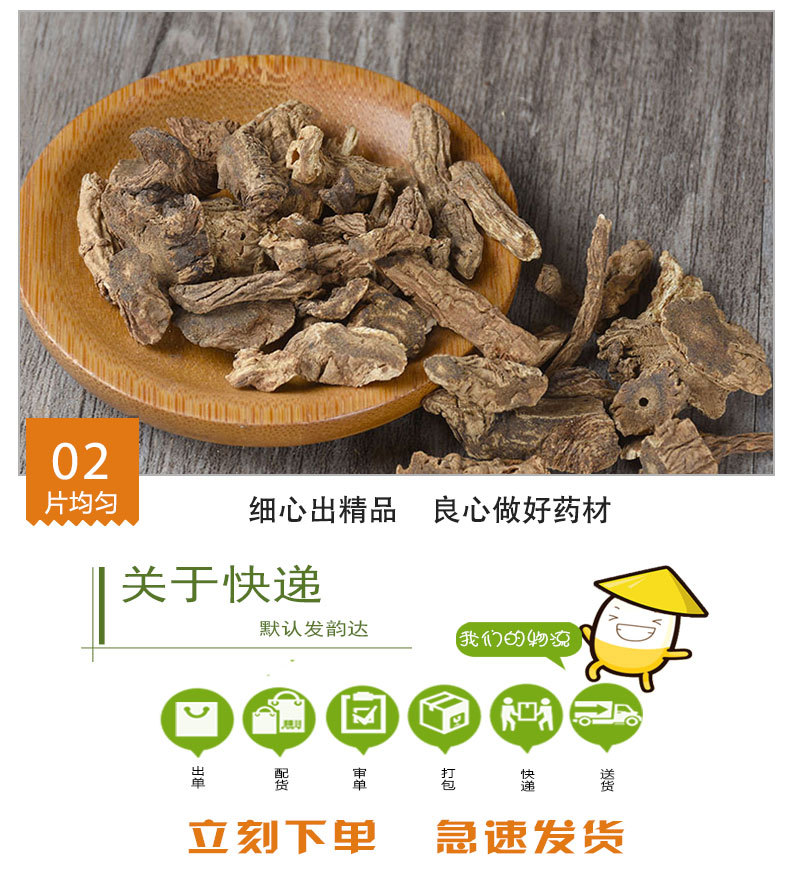 Fa Luo Hai Root (Heracleum rapula) — Dried Sichuan Decoction Herb, 500g Bulk quality and texture