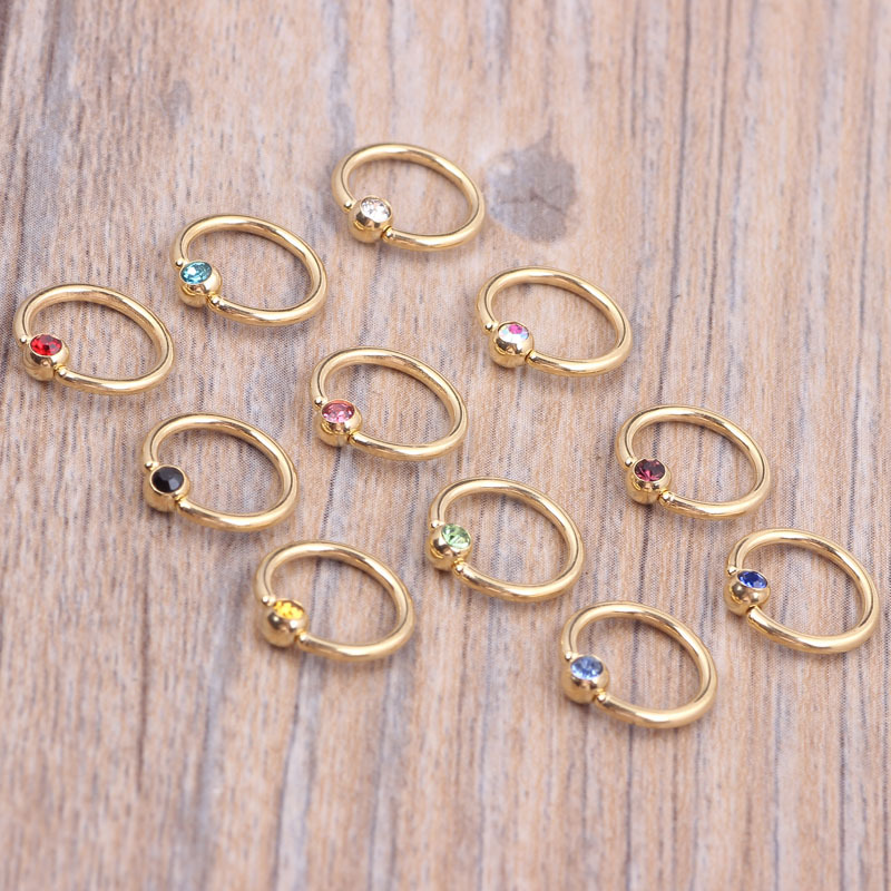 Labret piercing jewelry detail image